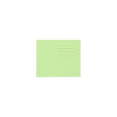 5.25 x 6.5" Exercise Book 32 Page, 8mm Ruled, Light Green - Pack of 100